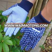 Printing flower Drill cotton material PVC dots children garden tool set with gloves